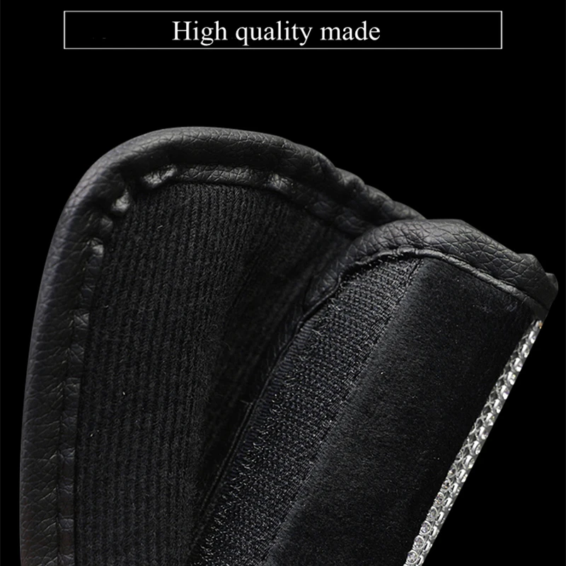 

Bling Bling Rhinestones Crystal Car Steering Wheel Cover PU Leather Steering-wheel covers Auto Accessories Case Car Styling