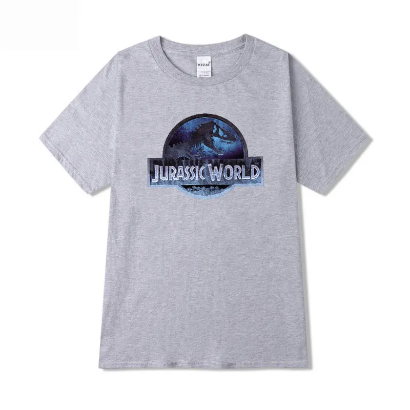 Gray TX45 Jurassic Park женские футболки летняя футболка с короткими рукавами и буквенным принтом уличная Футболка женская футболка больших размеров женская S-2XL - Цвет: Gray TX45