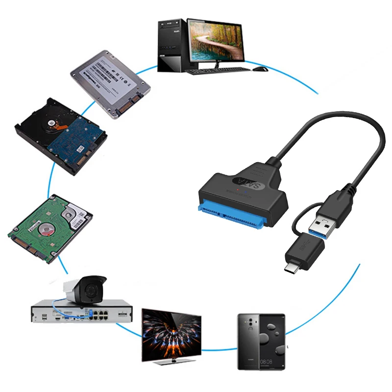 USB 3 0 SATA кабель USB3.0 карта адаптера до 10 Гбит/с Поддержка 2 5 дюймов внешний жесткий