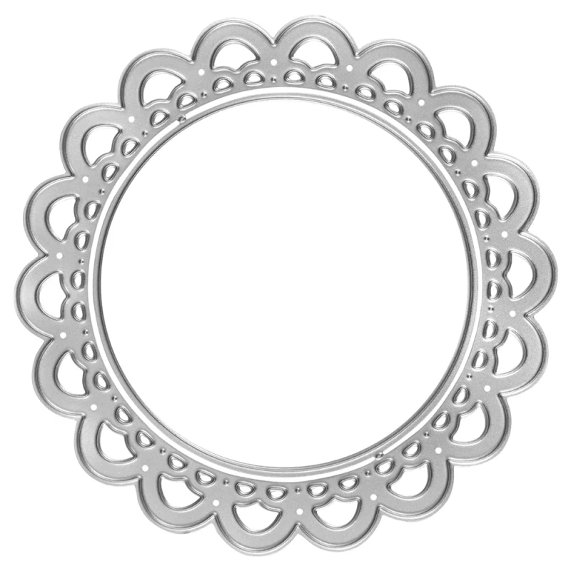 DiyArts цветок круг металлические штампы для скрапбукинга венок Ремесло папки