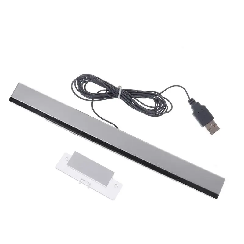 

2021 New Sensor Bar Wired Receivers IR Signal Ray USB Plug Replacement for Nitendo Remote