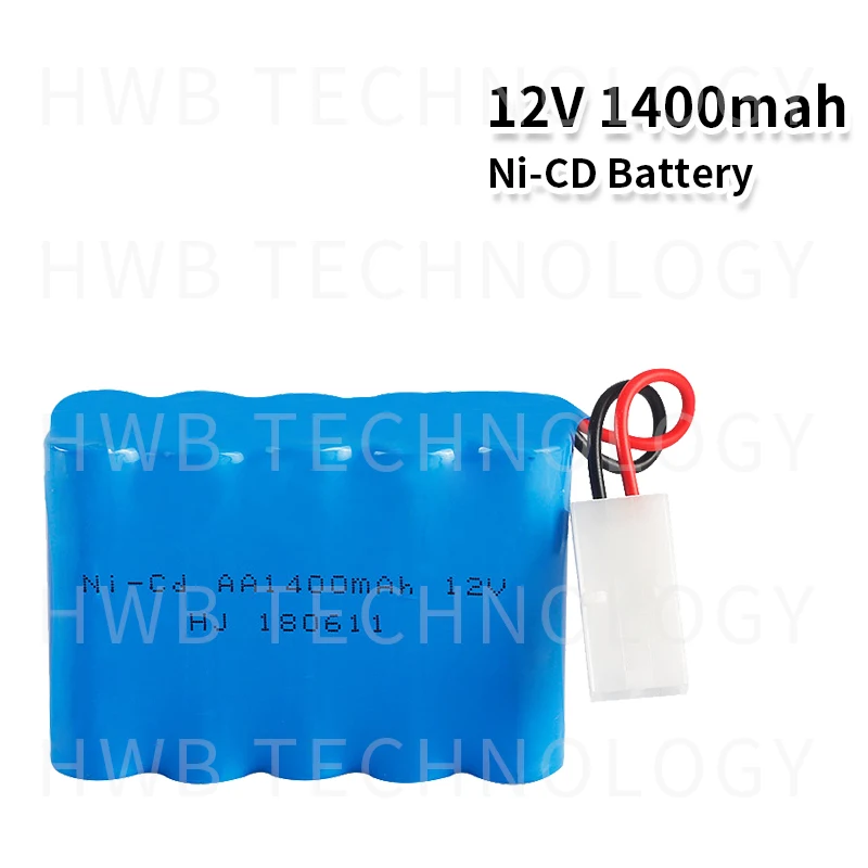 Никель-кадмиевый аккумулятор 12 В 1400 мАч никель-кадмиевый ni cd перезаряжаемый 10x aa