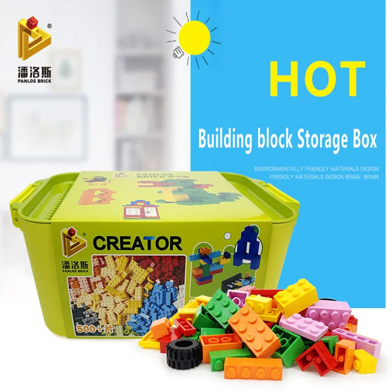 Строительные ведра совместимые блоки Diy пластиковая коробка для хранения