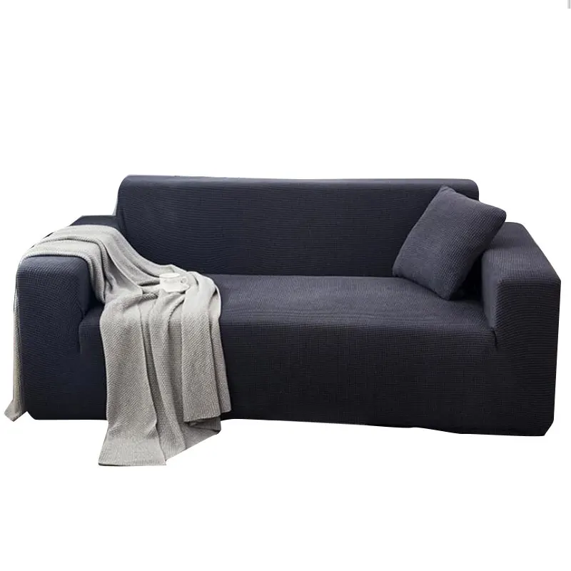 

Sofa Cover Elastic Thicken Sofa Sheath Universal Corner Sofa Cover Solid Color For Living Room 1/2/3/4 Seater Slip Resistant