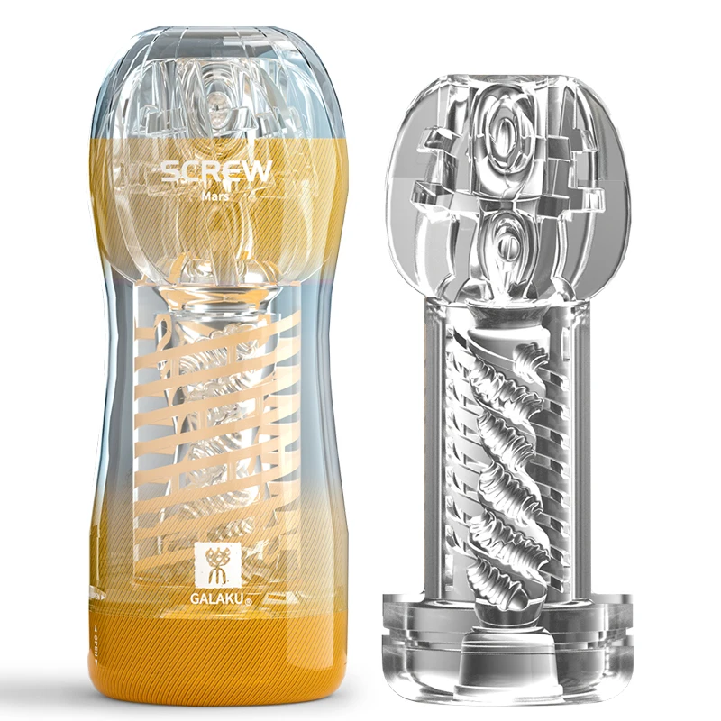 Мужской мастурбатор со спиральным сосанием японский прозрачный с влагалищным