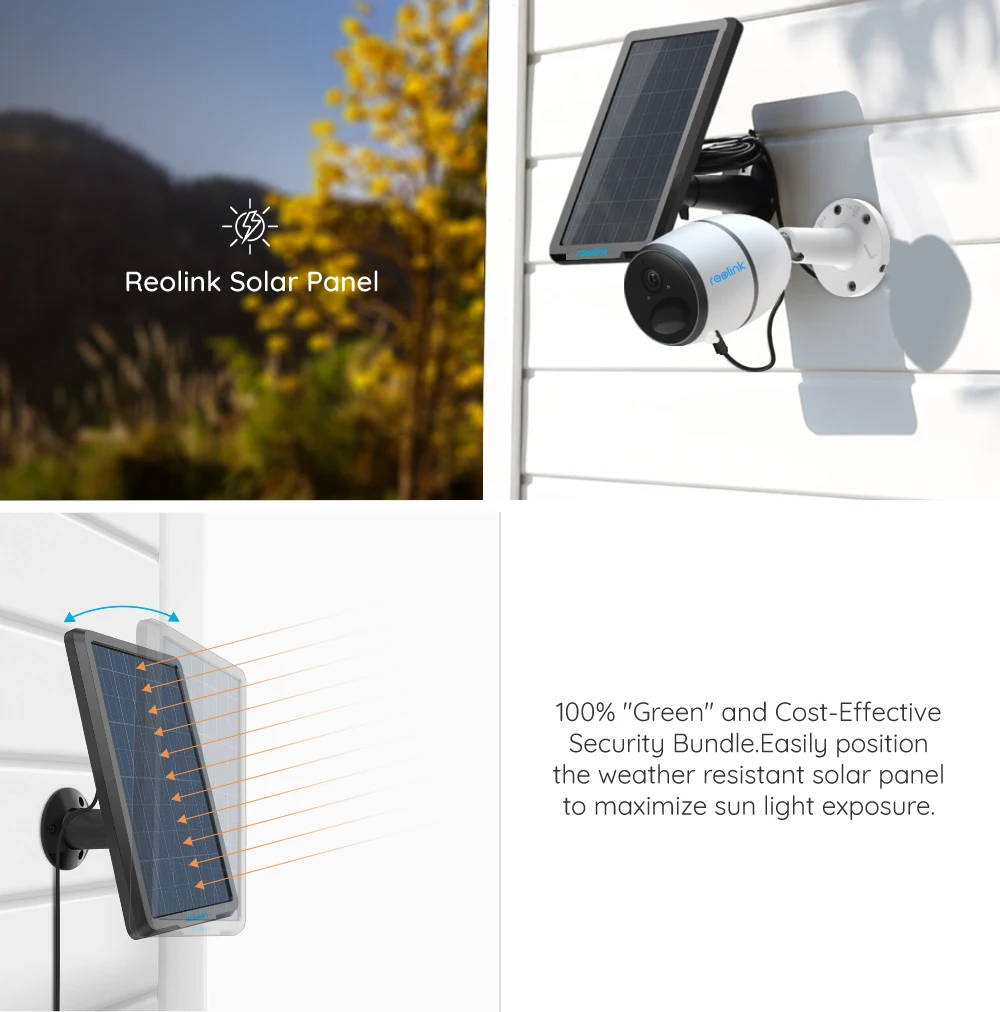 Reolink 4G LTE camera GO 1080p starlight night vision work with SIM card weatherproof Rechargeable Battery Powered ip camera