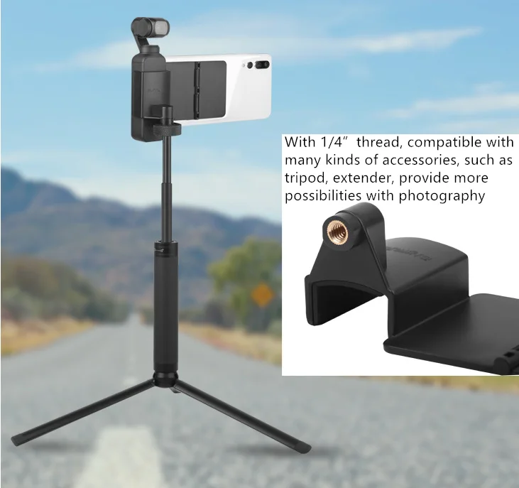 

Portable Expansion Fixing Mobile Phone Holder Folding Suction Bracket For DJI Osmo Pocket
