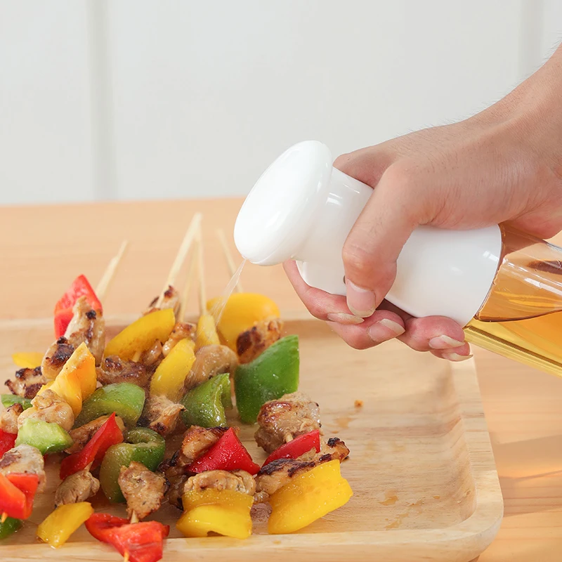 

200ml Oil Spray Bottle Kitchen Oil Bottle Cooking Baking Accessories Vinegar Mist Sprayer Barbecue Spray Bottle Cooking BBQ Tool