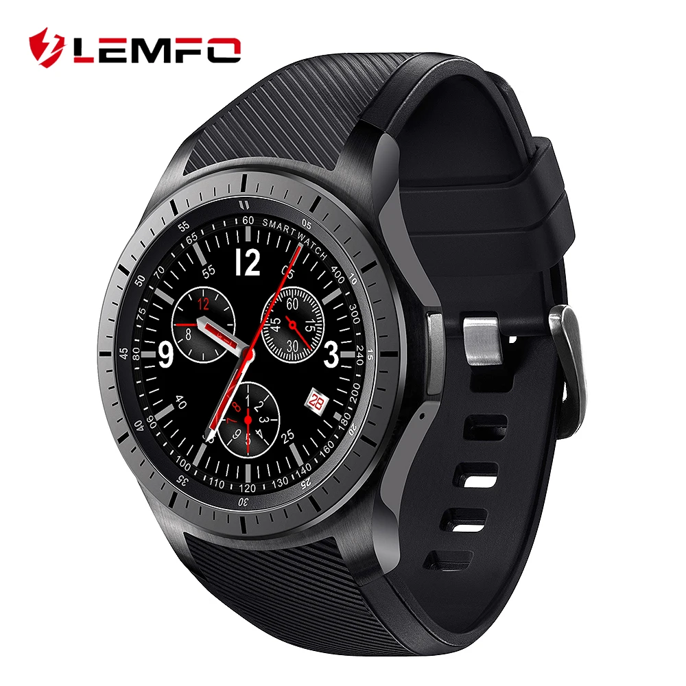 LEMFO LF16 3g умные часы на Android с 1 39 дюймов круглым OLED Экран 400*400 Разрешение Bluetooth gps WI FI