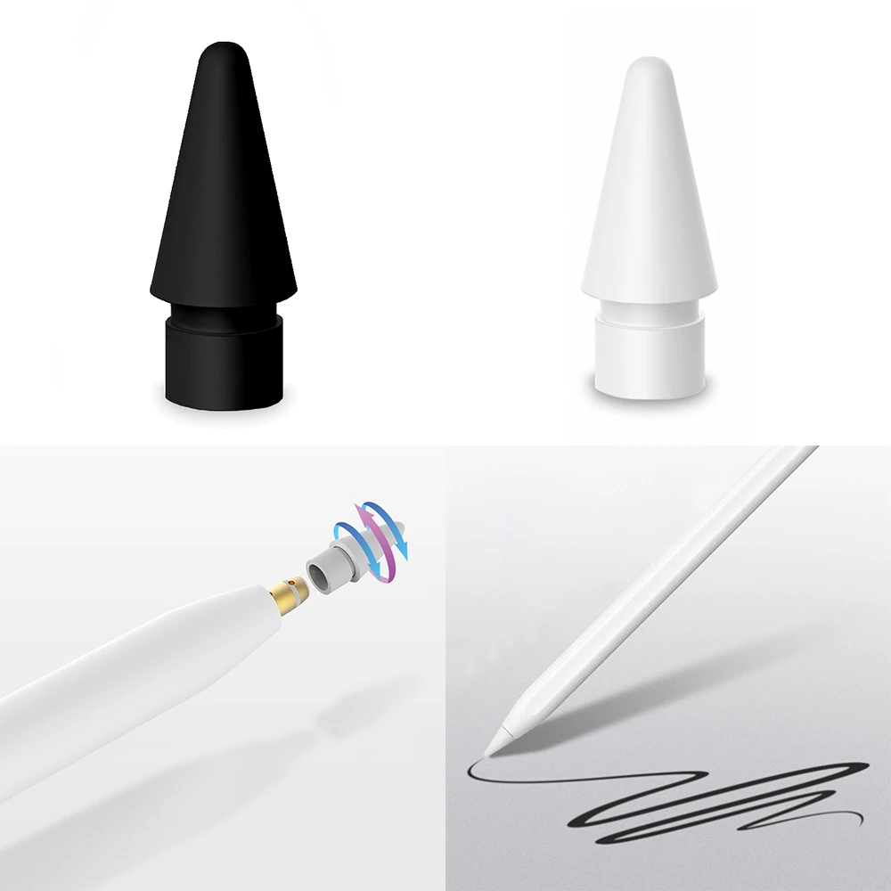 CASPTM сменный наконечник, совместимый для Apple Pencil 1-го поколения, Высокочувствительный стилус, Запасной наконечник для I Pencil 1