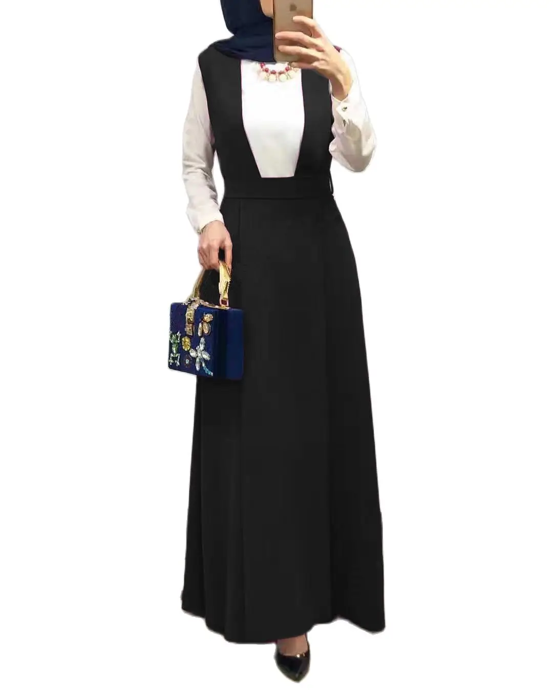 Женское платье-кафтан элегантная летняя мусульманская Юбка Абая Дубай ислам