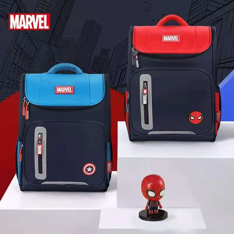 Disney 2021 Новый с героями комиксов Марвел, школьные ранцы для мальчиков начальной школы рюкзак с принтом Человека-паука Капитан Америка сумки ...