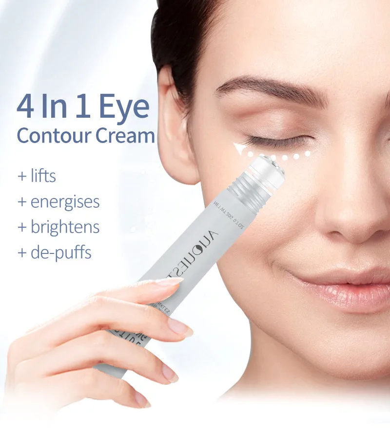 Крем для глаз AUQUEST Anti Puffy Peptide - убирает темные круги и мешки, разглаживает морщины, увлажняющий гель-роллер, эссенция-сыворотка, 20 мл.