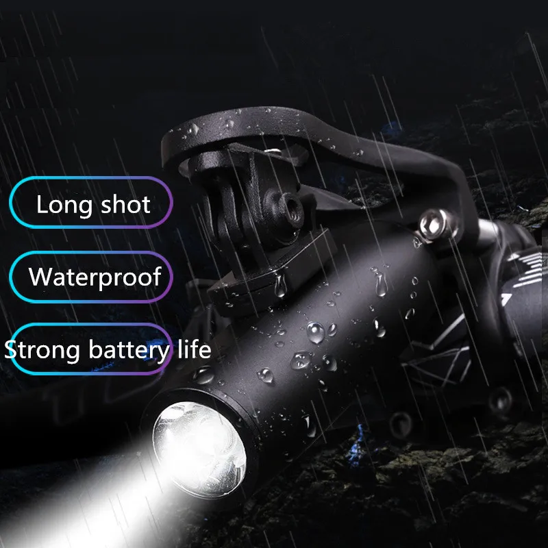 

Велосипедный светильник горный велосипед USB Перезаряжаемые головной светильник для верховой езды флэш-светильник на открытом воздухе спор...