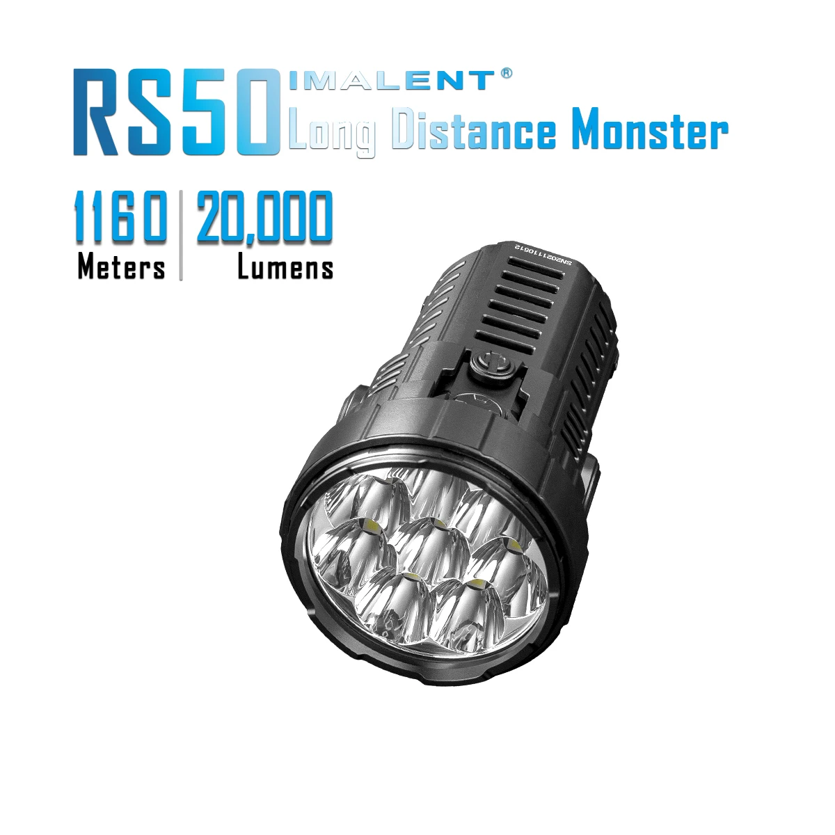 Мощный перезаряжаемый фонарик IMALENT RS50 CREE XHP50.3 HI 21700 лм зажигалка с батареей для