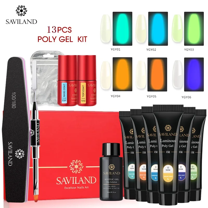 SAVILAND UV Builder Жесткий Гель-лак для ногтей быстрое наращивание пальцев вымачиваемый