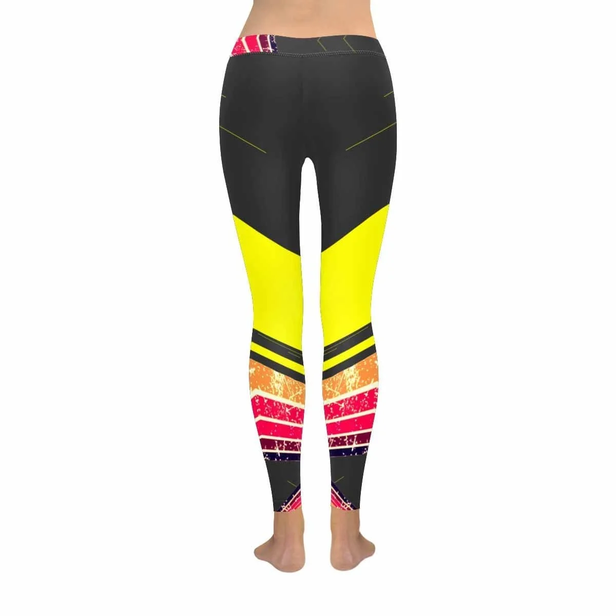

Custom Face Colorful Stripe Red All-Over Low Rise Yoga Leggings