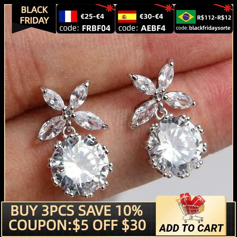 

2021 New Trendy Butterfly 925 Sterling Silver Earrings for Women Anniversary Gift Jewelry Wholesale E6412