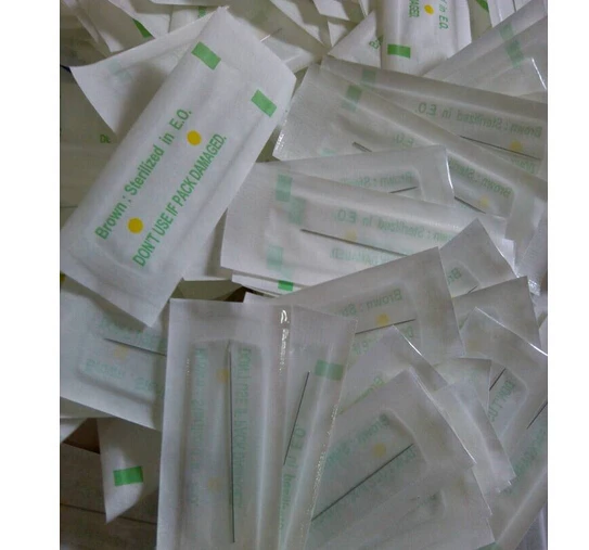 100 шт 0 4*50 мм одиночные иглы для тату косметического макияжа 1RL бровей