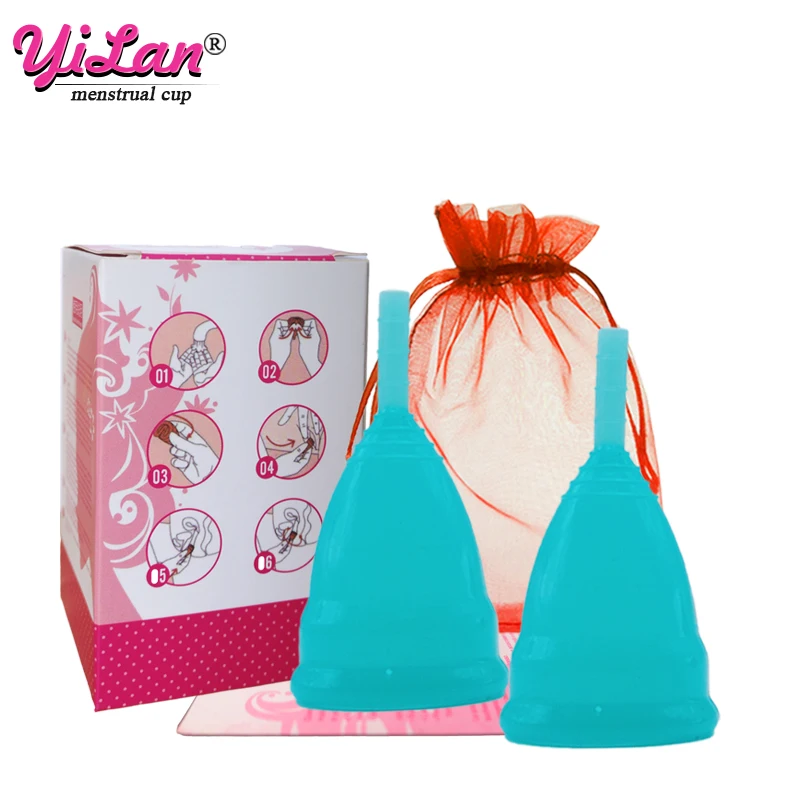2 шт. Медицинские силиконовые менструальные чашки для женской гигиены
