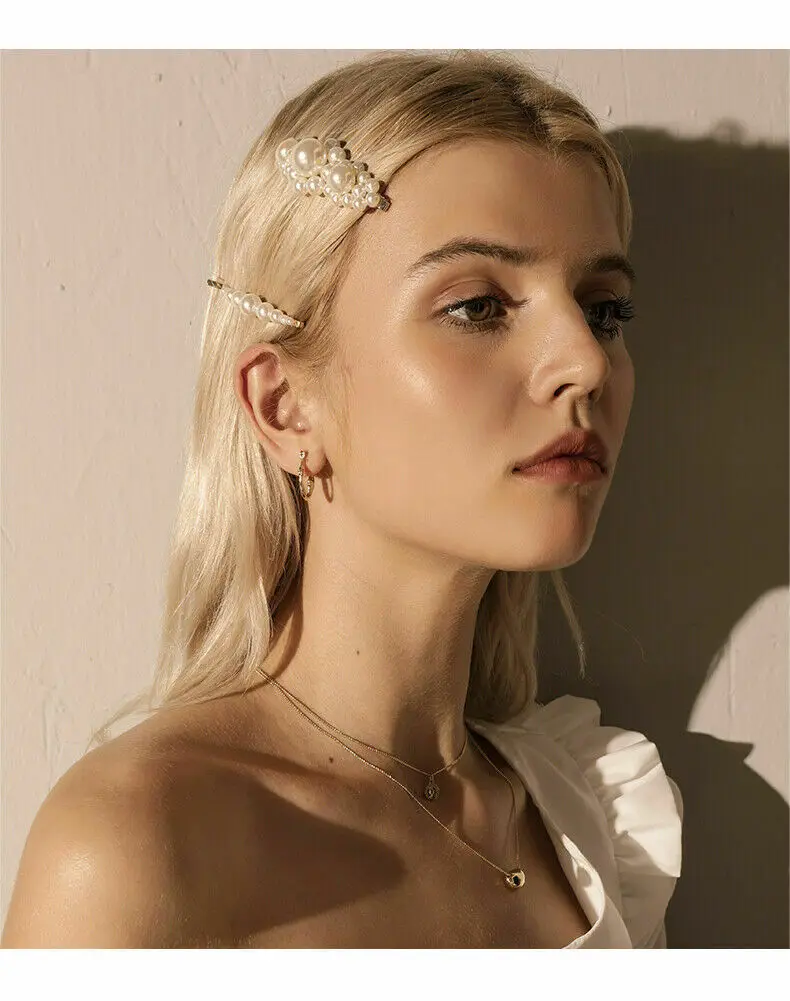 3 шт. Элегантная Модная заколка для волос с жемчужинами аксессуары |