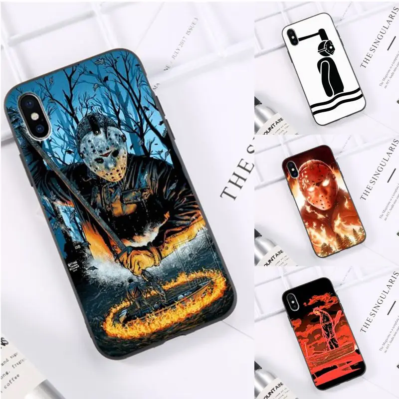 Motirunner jason voorhees новое поступление черный чехол для телефона iPhone 11 pro XS MAX 8 7 6 6S Plus X 5 5S