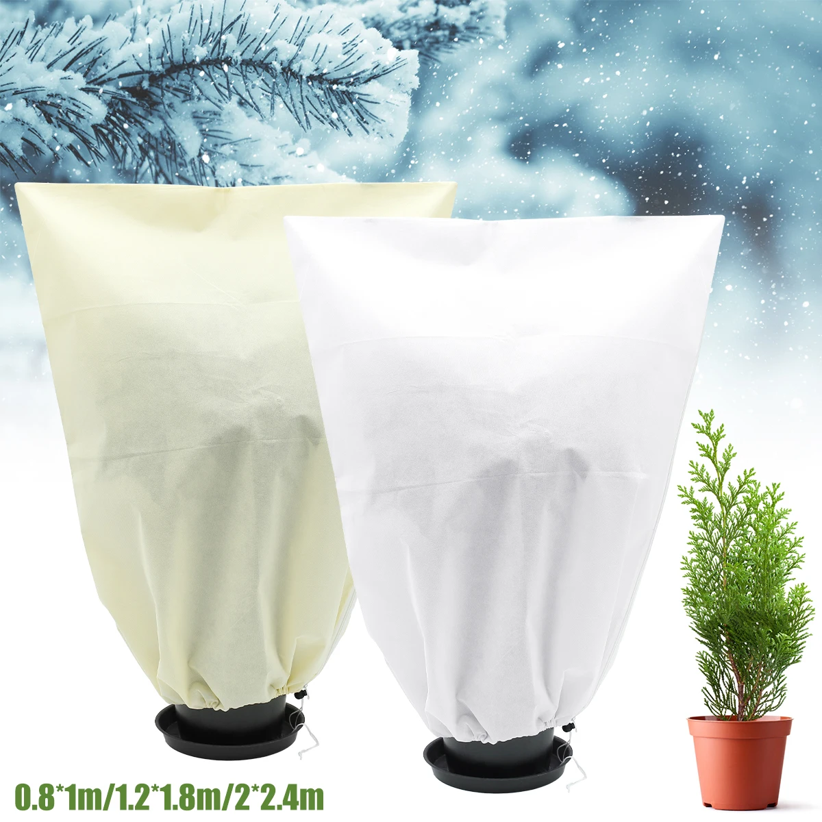 

Plant Cover Winter Warm Cover Tree Shrub Plant Protecting Bag Frost Protection For Yard Garden Plants Small Tree Against Cold
