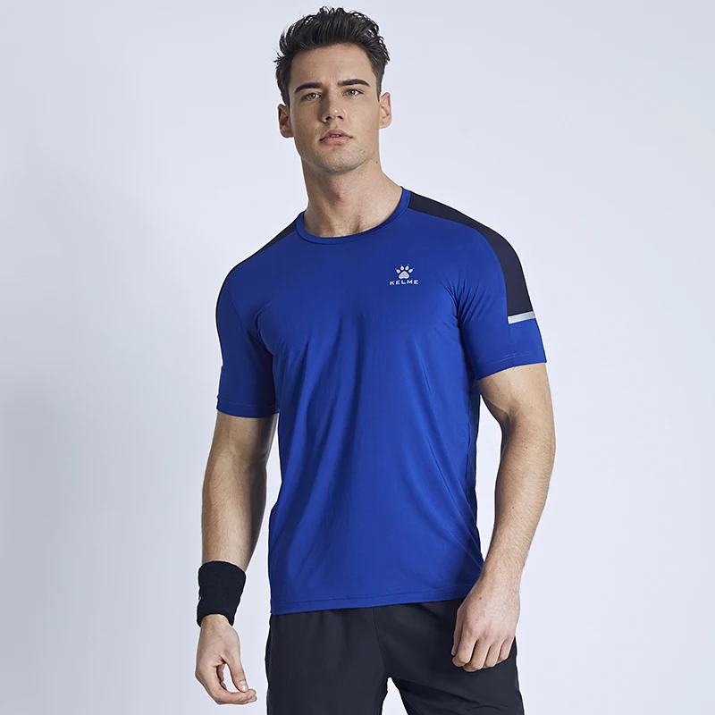 KELME Мужская футболка для футбола, баскетбола, бега, тренировок и упражнений, тренажерного зала, быстровысыхающий, для фитнеса, спорта, дышащий, компрессионный 871002