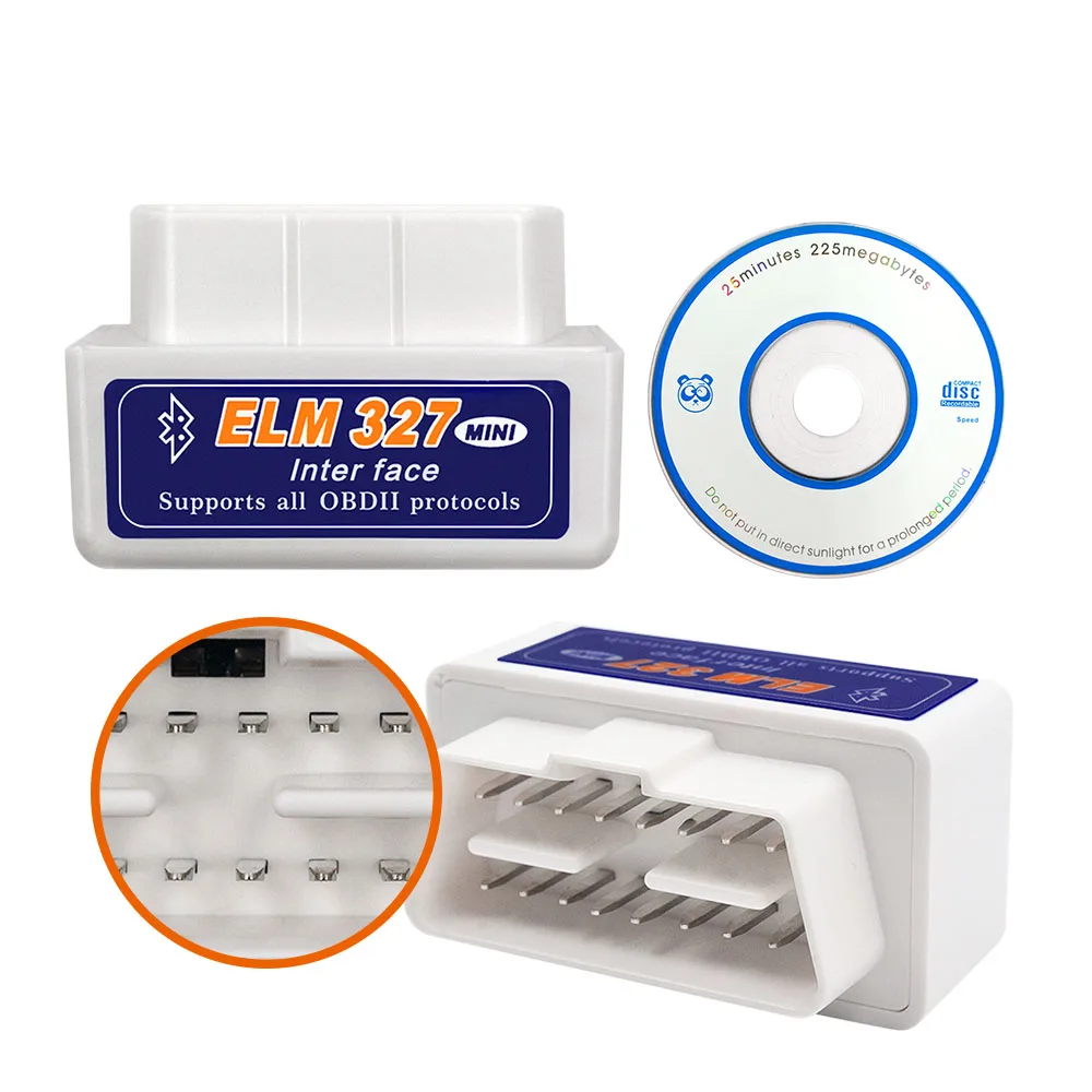 OBD2 Cканер ELM 327 Bluetooth V2.1 OBD 2 ELM327 автомобильный диагностический инструмент OBDII