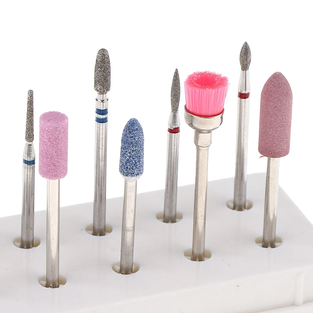 

10pcs Nail Drill Bit Cuticle Clean Pilshing Gel Remove For Manicure Pedicure