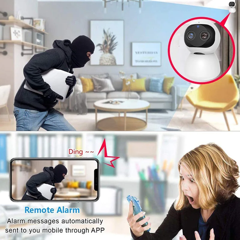 fhd 1080p smart home wifi ip camera indoor security surveillance cctv ptz 360 10x zoom motion detection for pet baby monitor cam free global shipping