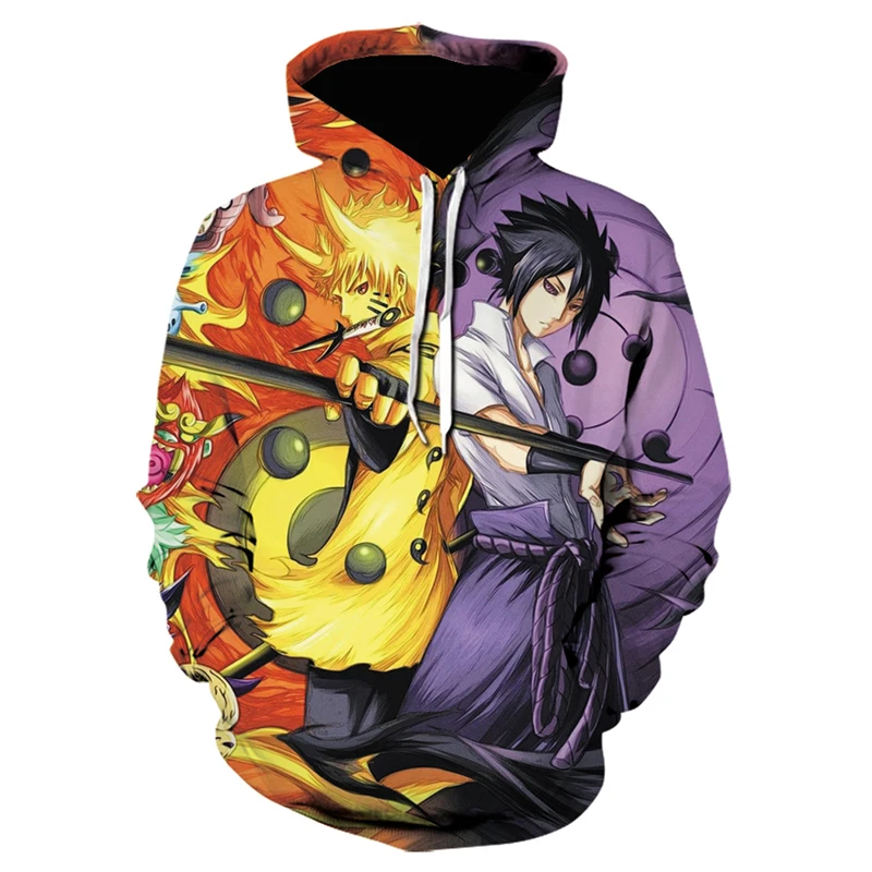 

2021 New 3D Japanese Anime Autumn Boy Girl Kakashi Long-sleeved Hoodie Pullover Coat Japanese Cartoon Novelty