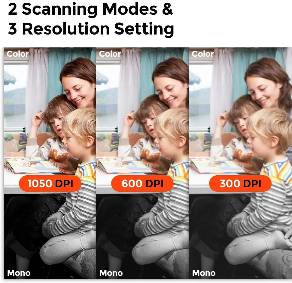 Handheld iScan Mobile Portable Document Images A4 Scanner 1050DPI JPG/PDF Formate Wifi LCD Display for Business Reciepts Books | Компьютеры