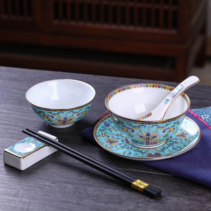 Керамическая миска для супа 6 шт. Комплект посуды фарфоровая еды тарелка