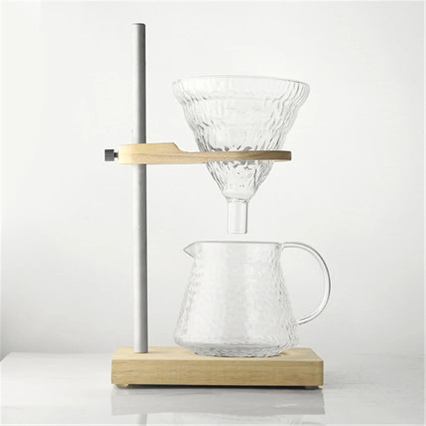 Держатель для кофейного фильтра регулируемый держатель чашки деревянная основа