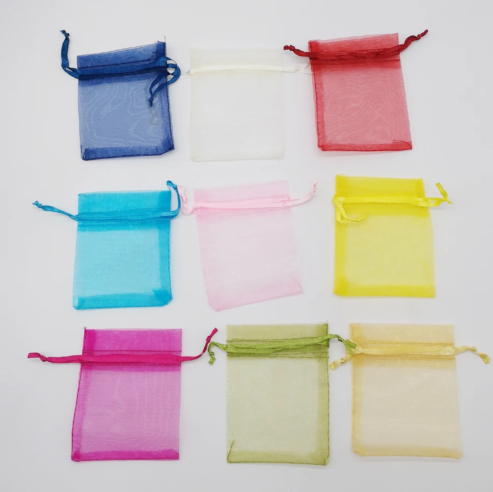 50pcs Organza Gift Bags 10x15 Drawstring Box Packaging Gifts For Birthday Christmas Wedding Bag | Дом и сад