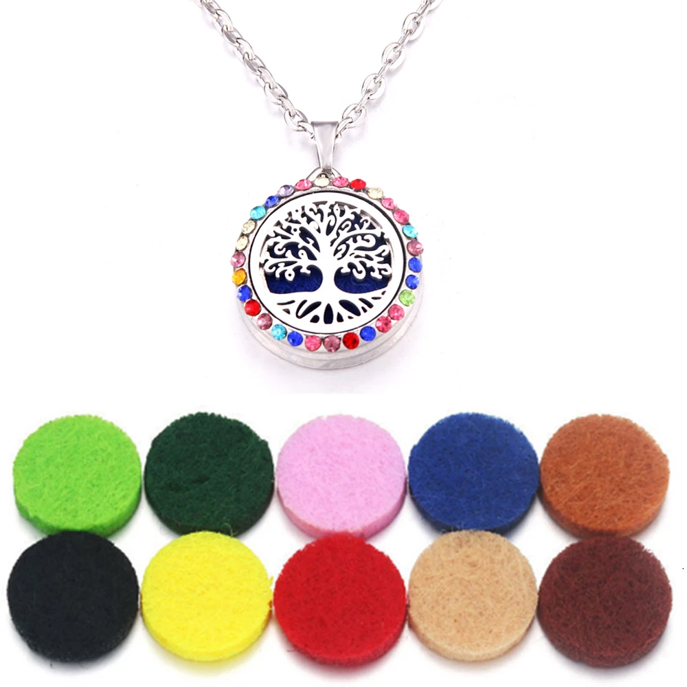 

Фотообои с изображением дерева жизни, украшения для эфирных масел, Ароматический диффузор, украшение для духов, ожерелье с подвеской