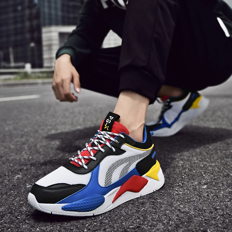 

male Male black informales sneaker men Breathable leisure sport Shoes hot solid zapatos spring Casual para Men Light white for