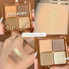 Toot Dodo 4 Цвета Палитра теней для век макияж оранжевый молочный чай Перламутровые тени для век стойкие водостойкие тени для век макияж TSLM1