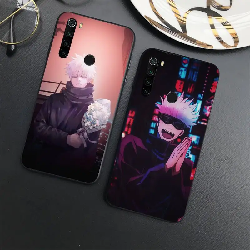 

Jujutsu Kaisen Satoru Gojo Phone Case For Xiaomi Redmi note 7 8 9 11 t s 10 A pro lite funda shell coque cover