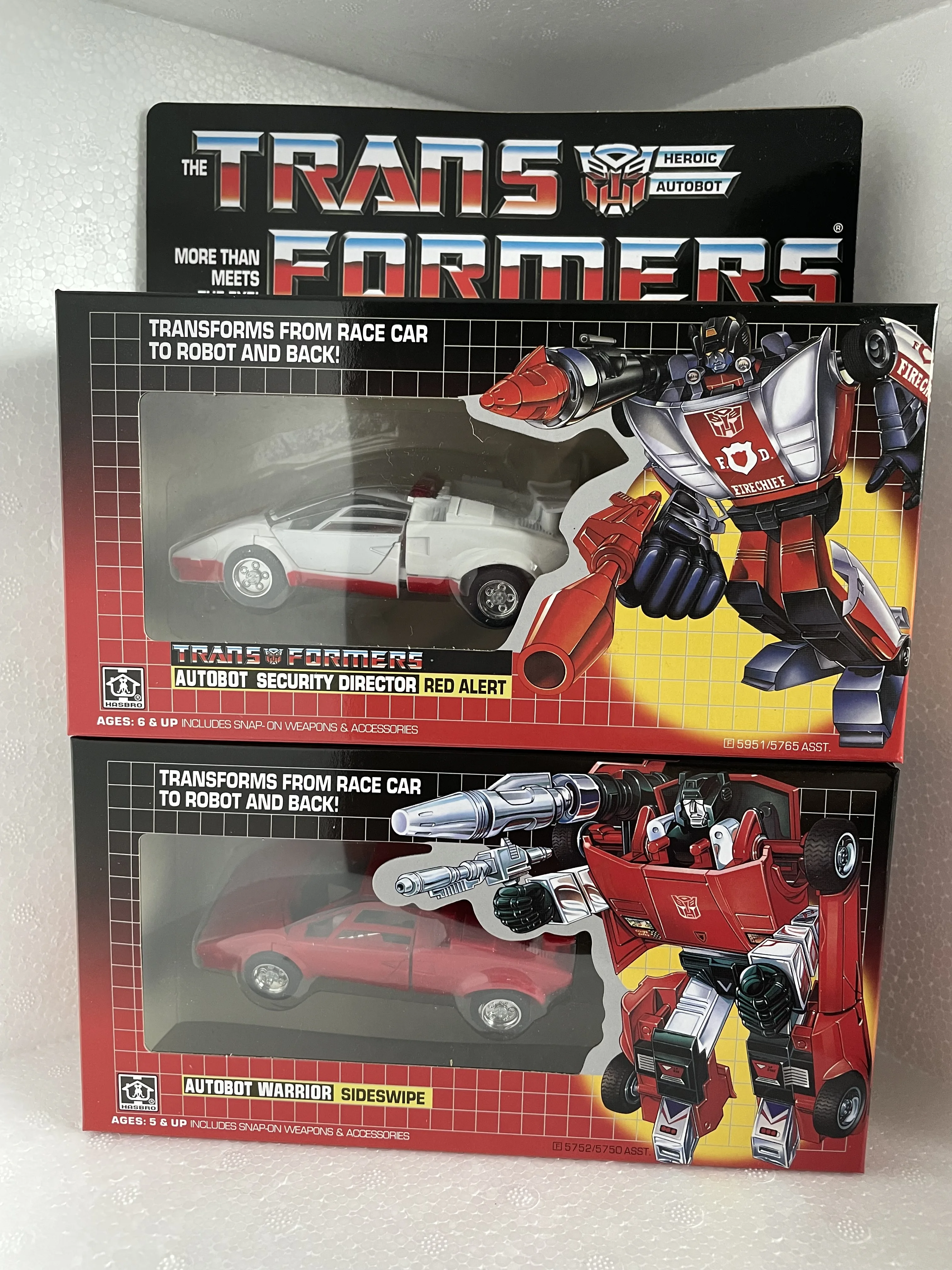 Трансформеры G1 AUTOBOT RED ALERT и SIDESWIPE MISB бесплатная доставка | Игрушки хобби