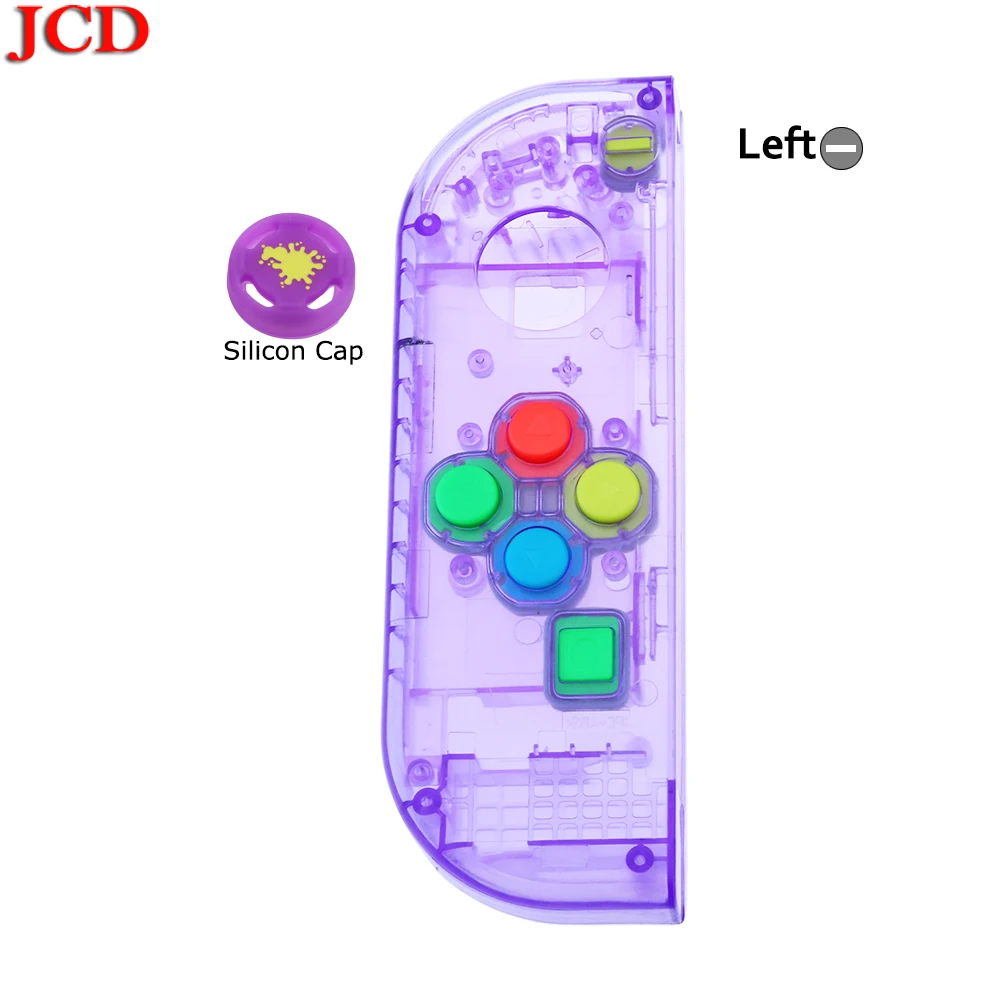 JCD прозрачный цвет DIY для Joy-Con корпус чехол для kingd контроллер NS оболочка игровая консоль для переключателя влево или вправо
