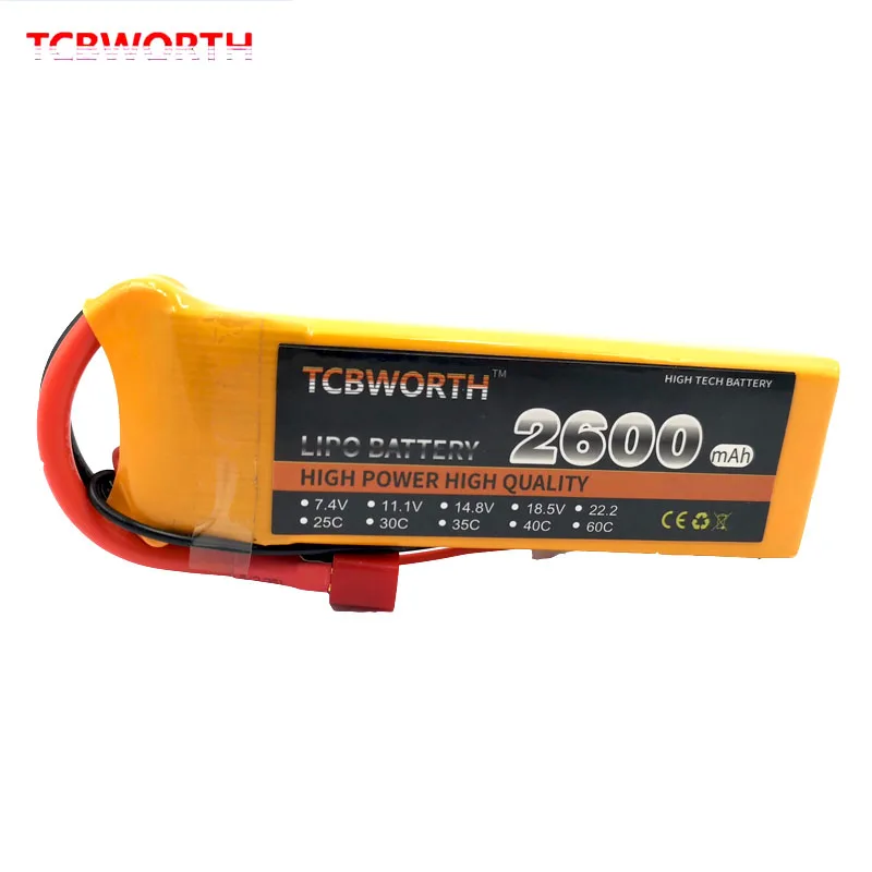 

RC Airplane LiPo Battery 2s 7.4v 2600mAh 30C For RC Car Board Quadrotor Drone Aircraft Lithium Batteries LiPo 7.4v High Power