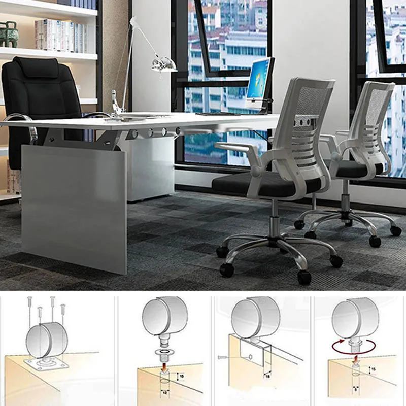 Универсальный бесшумный черный ролик с черным стержнем 4 шт. 1/1 5/2 дюйма