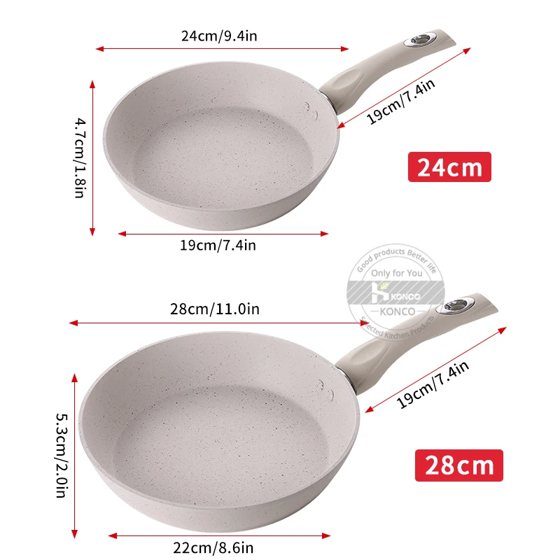 Сковорода и сковорода konco утолщенная антипригарная для жарки стейка брикет