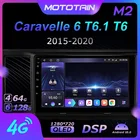 Автомагнитола Mototain, 2 Din, для Volkswagen Caravelle 6 T6.1 T6 2015-2020, Android 10,0, 4G LTE 6G 128G