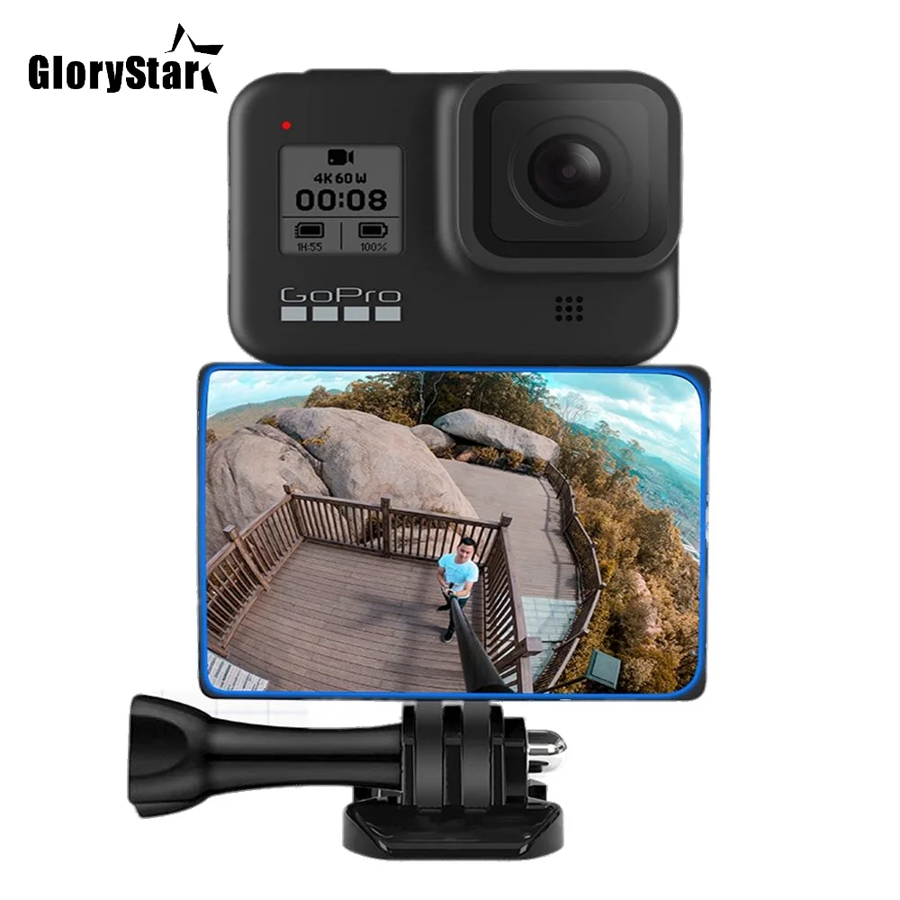 

For gopro hero 9 8 7 6 5 universal selfie mirror refractor tripod selfie stick gopro accessories hero 9 hero 8 hero 7 hero 5