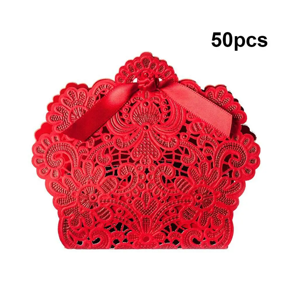 

50 шт. роскошные сладкие подарочные коробки для торта, конфет, украшение для стола, Свадебная коробка для конфет, перламутровая бумага