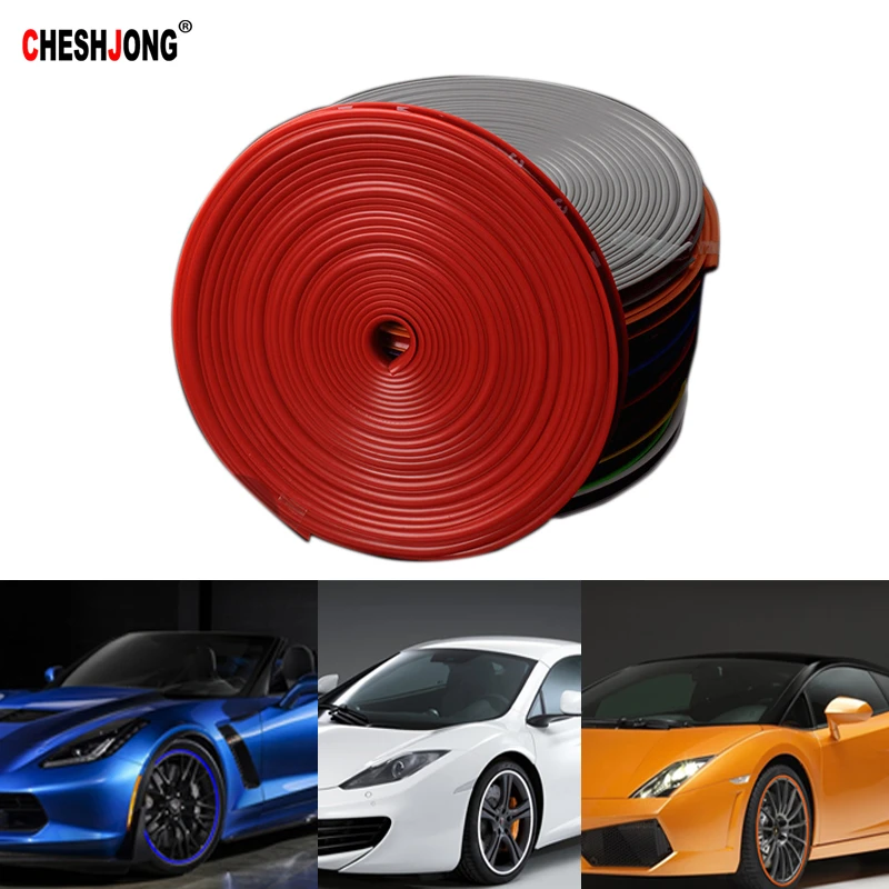 Hot Sale 8M/Roll Car Wheel Protection Sticker Decorative Strip Rim Tire Shape Modification Auto Accessories | Автомобили и