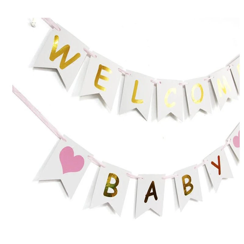 Leeiu Hello World спортивный костюм детские баннеры для дня рождения розового и синего